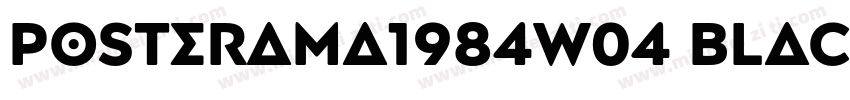 posterama1984w04 black字体转换